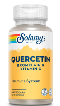 Solaray Quercetin Plex (Кверцетин с бромелаином и витамином С) 60 вег капсул