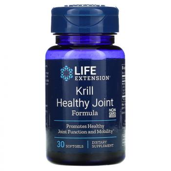 Life Extension Krill Healthy Joint Formula (средство для здоровых суставов из криля) 30 капсул