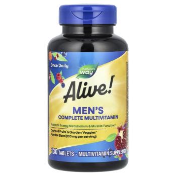 Nature's Way Alive! Men’s Energy Complete Multivitamin (мультивитаминный комплекс для мужчин) 130 таблеток