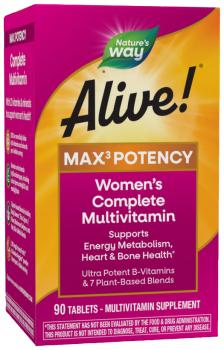 Nature's Way Alive! Max3 Potency Women's (мультивитамины для женщин) 90 таблеток