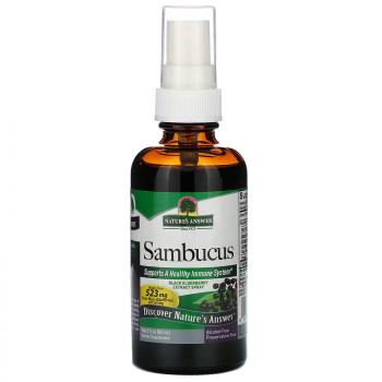 Nature's Answer Sambucus Black Elderberry Extract Spray (спрей с экстрактом черной бузины) 60 мл