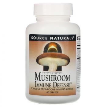 Source Naturals, Mushroom Immune Defense (комплекс из 16 грибов) 60 таблеток