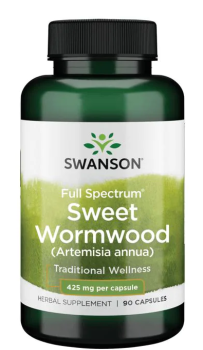Swanson Full Spectrum Sweet Wormwood (Artemisia annua) (Сладкая полынь полного спектра) 425 мг 90 капсул
