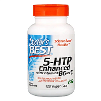 Doctor's Best 5-HTP 100 мг усиленный витаминами B6 и C 120 капсул