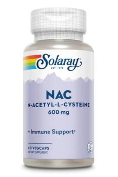 Solaray NAC N-Acetyl-L-Cysteine (N-ацетилцистеин) 600 мг 60 вег капсул