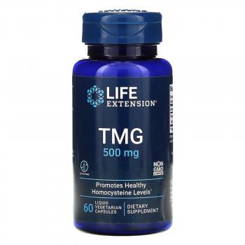 Life Extension TMG (триметилглицин) 500 мг 60 вег. капсул с жидким содержимым