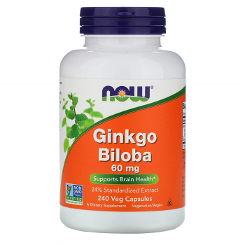 NOW Ginkgo Biloba 60 мг 240 капсул