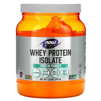 Now Foods Sports Whey Protein Isolate (изолят сывороточного протеина) без добавок 544 г
