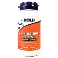 NOW L-Theanine (L-Теанин) 100 мг 90 капсул