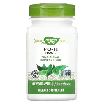 Nature's Way Fo-Ti Root (Корень горца многоцветкового) 610 мг 100 вегетарианских капсул