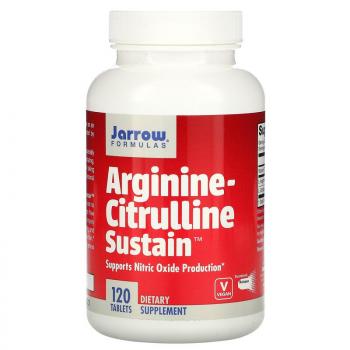 Jarrow Formulas Arginine-Citrulline Sustain (аргинин и цитруллин) 120 таблеток