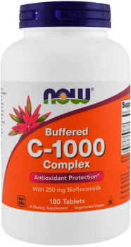 NOW Buffered C-1000 (Буферизованный витамин C) 180 таблеток