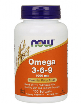 NOW Omega 3-6-9 1000 мг 100 гел. капсул