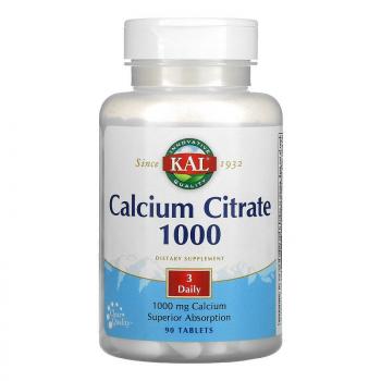 KAL Calcium Citrate (Цитрат кальция) 1000 мг 90 таблеток