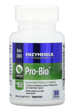 Enzymedica Pro Bio Guaranteed Potency Probiotic (пробиотик с гарантированной эффективностью) 30 капсул