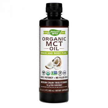 Nature's Way Organic MCT Oil (Органическое масло со среднецепочечными триглицеридами) 480 мл