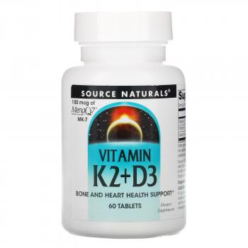 Source Naturals Vitamin K2+D3 (витамин K2 и D3) 60 таблеток