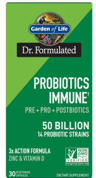 Garden Of Life Probiotics Immune 50B (Пробиотики Иммунные 50 миллиардов) 30 вег капсул