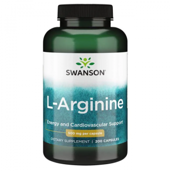 Swanson L-Arginine (L-Аригинин) 500 мг 200 капсул