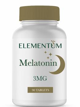 Elementum Melatonin (Мелатонин) 3 мг 90 таблеток, 06/24