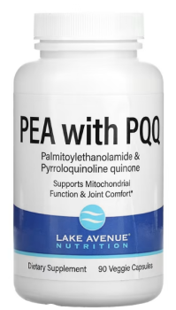 Lake Avenue Nutrition PEA with PQQ (ПЭА 300 мг и PQQ 10 мг) 90 вег капсул