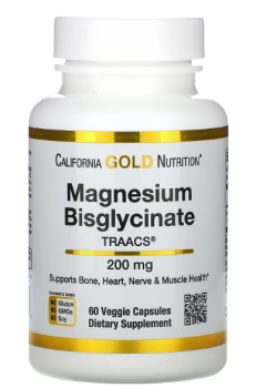 California Gold Nutrition Magnesium Bisglycinate (Биглицинат магния) 60 капсул