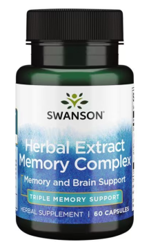 Swanson Herbal Extract Memory Complex (Комплекс для восстановления памяти с растительными экстрактами) 60 капсул