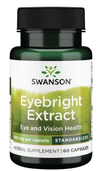Swanson Eyebright Extract (Экстракт очанки - стандартизированный) 400 мг 60 капсул