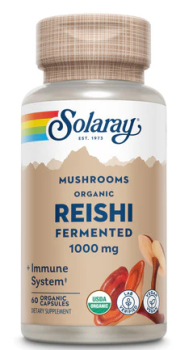 Solaray Reishi Mushroom Organically Grown (Ферментированные рейши) 60 капсул