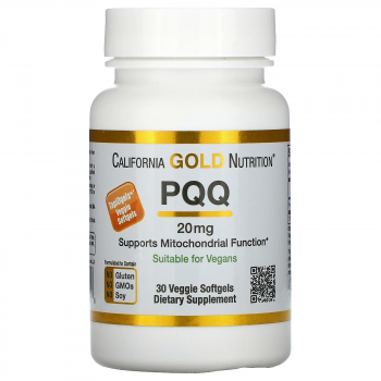 California Gold Nutrition PQQ (Пирролохинолинхинон) 20 мг 30 капсул