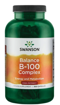 Swanson Balance B-100 Complex (Комплекс витаминов группы B) 300 капсул, срок годности 03/2024
