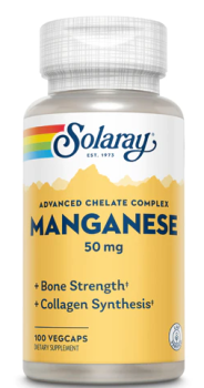 Solaray Manganese (Марганец) 50 мг 100 капсул