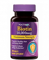 Natrol Biotin (Биотин) 10000 мкг 100 таблеток