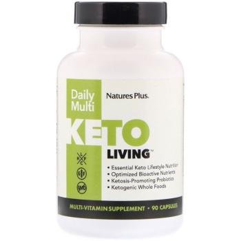 NaturesPlus KetoLiving ежедневные мультивитамины 90 капсул, срок годности 04/2024