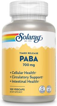 Solaray PABA (Парааминобензойная кислота) 700 мг 100 вег капсул