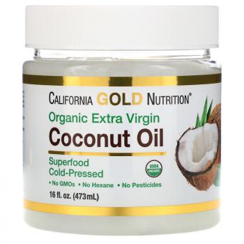 California Gold Nutrition Органическое кокосовое масло первого холодного отжима 473 мл