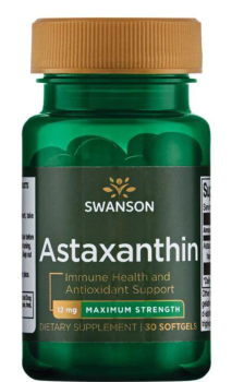 Swanson Astaxanthin (Астаксантин) 12 мг 30 капсул срок годности 07/2023