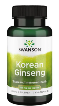 Swanson Korean Ginseng (корейский женьшень) 500 мг 100 капсул
