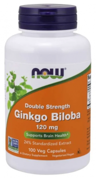 NOW Ginkgo Biloba (Гинко билоба) 120 мг 100 капсул