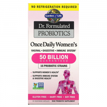 Garden of Life Dr. Formulated Probiotics Once Daily Women's 50 billion (Пробиотики для женщин) 30 вег. капсул