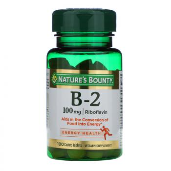 Nature's Bounty Vitamin B-2 (Витамин B-2) 100 мг 100 таблеток