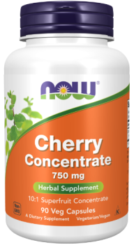 NOW Cherry Concentrate (Вишневый концентрат) 750 мг 90 вег капсул
