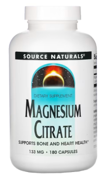 Source Naturals Magnesium Citrate (Цитрат магния) 133 мг 180 капсул