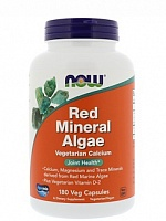 NOW Red Mineral Algae (Красные минеральные водоросли) 180 капсул