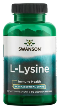 Swanson L-Lysine Pharmaceutical Grade (L-лизин фармацевтический сорт) 500 мг 90 капсул