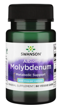 Swanson Albion Molybdenum (Хелатный Молибден) 400 мкг 60 вег капсул