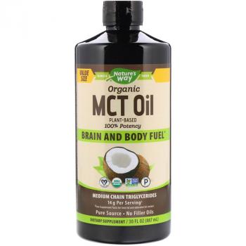 Nature's Way Organic MCT Oil (Органическое масло со среднецепочечными триглицеридами) 887 мл