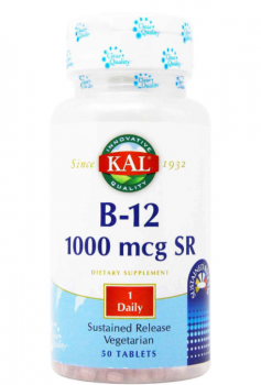 KAL B-12 Sustained Release (Витамин В-12 медленного высвобождения) 1000 мкг 50 таблеток