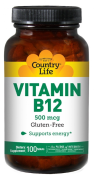 Country Life Vitamin B12 (Витамин B12) 500 мкг 100 таблеток