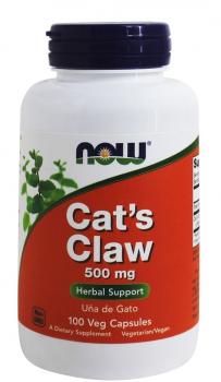 NOW Cat's claw (Кошачий коготь) 500 мг 100 капсул